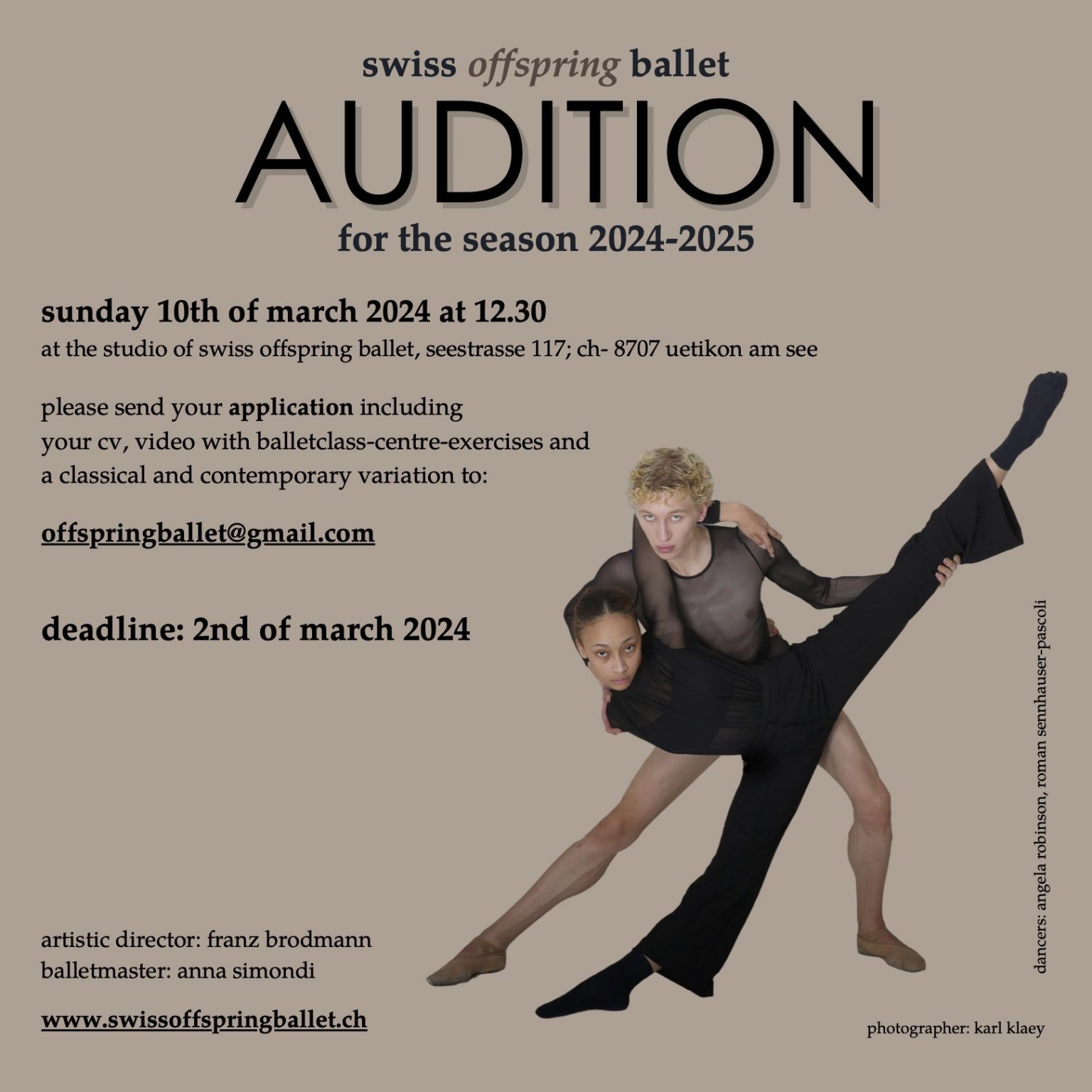 The Auditions Estonian National Ballet Audition
