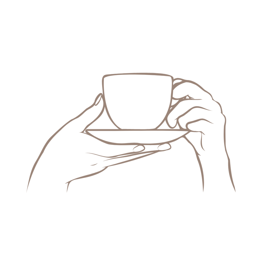 cup of tea graphic outline representing Week 3: Tiny Habits, Big Shifts in The Series, The Audition Guide