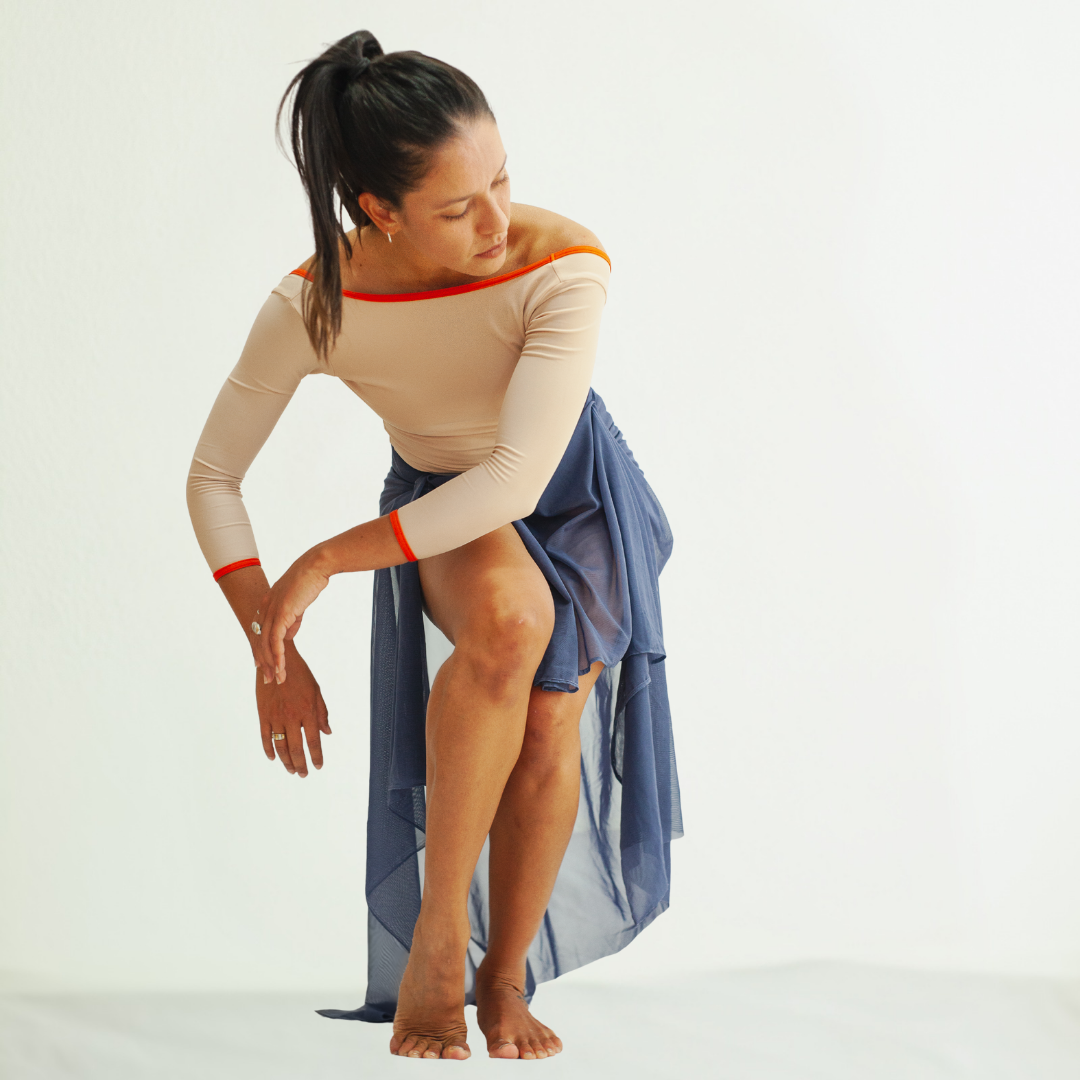 dancer in a pose in purple skirt. Week 4: From Self-Critique to Self-Coach in The Series, The Audition Guide