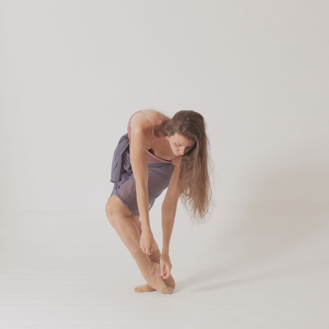 a dancer getting ready for audition season. a dancer getting ready for audition season.